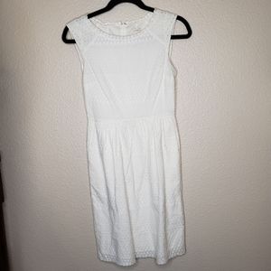 Jcrew white eyelet dress